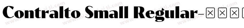 Contralto Small Regular字体转换